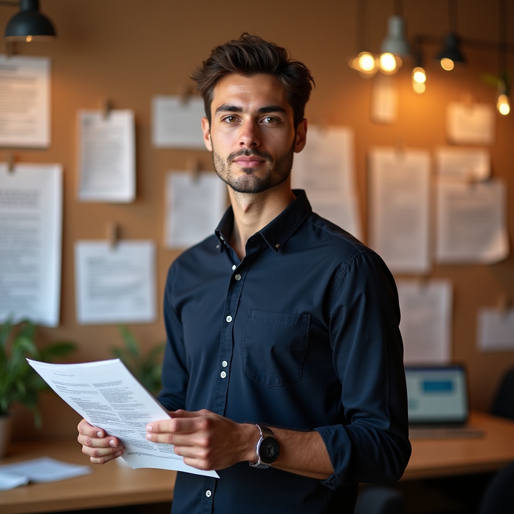 Instructor de escritura comercial trabajando con un equipo en sesión de formación online